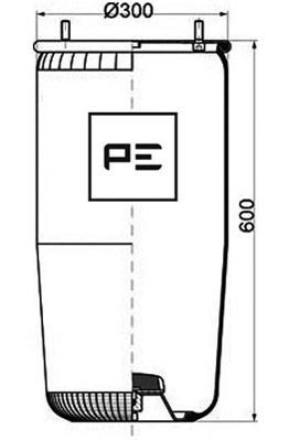 PE AUTOMOTIVE dėklas, pneumatinė pakaba 084.084-71A